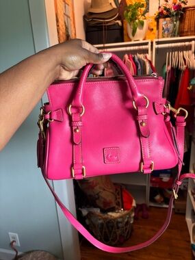 Dooney & Bourke Mini Fuchsia Florentine satchel